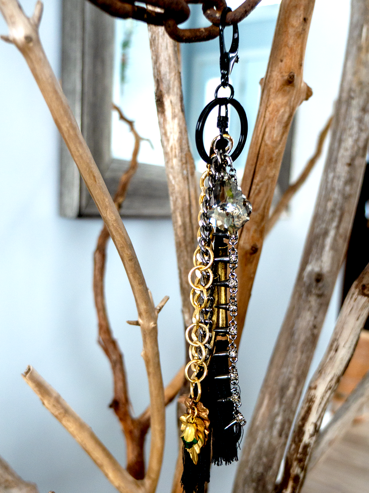 Bag Charm BLK/Gold Style#01